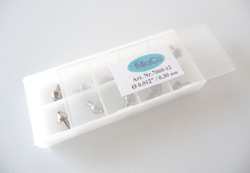 Box of 10 Sapphire Orifices 0.012" (0,30 mm) - displaced jewel